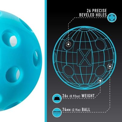 Franklin X-26 Indoor Pickleball Blue 3 Pack Tube