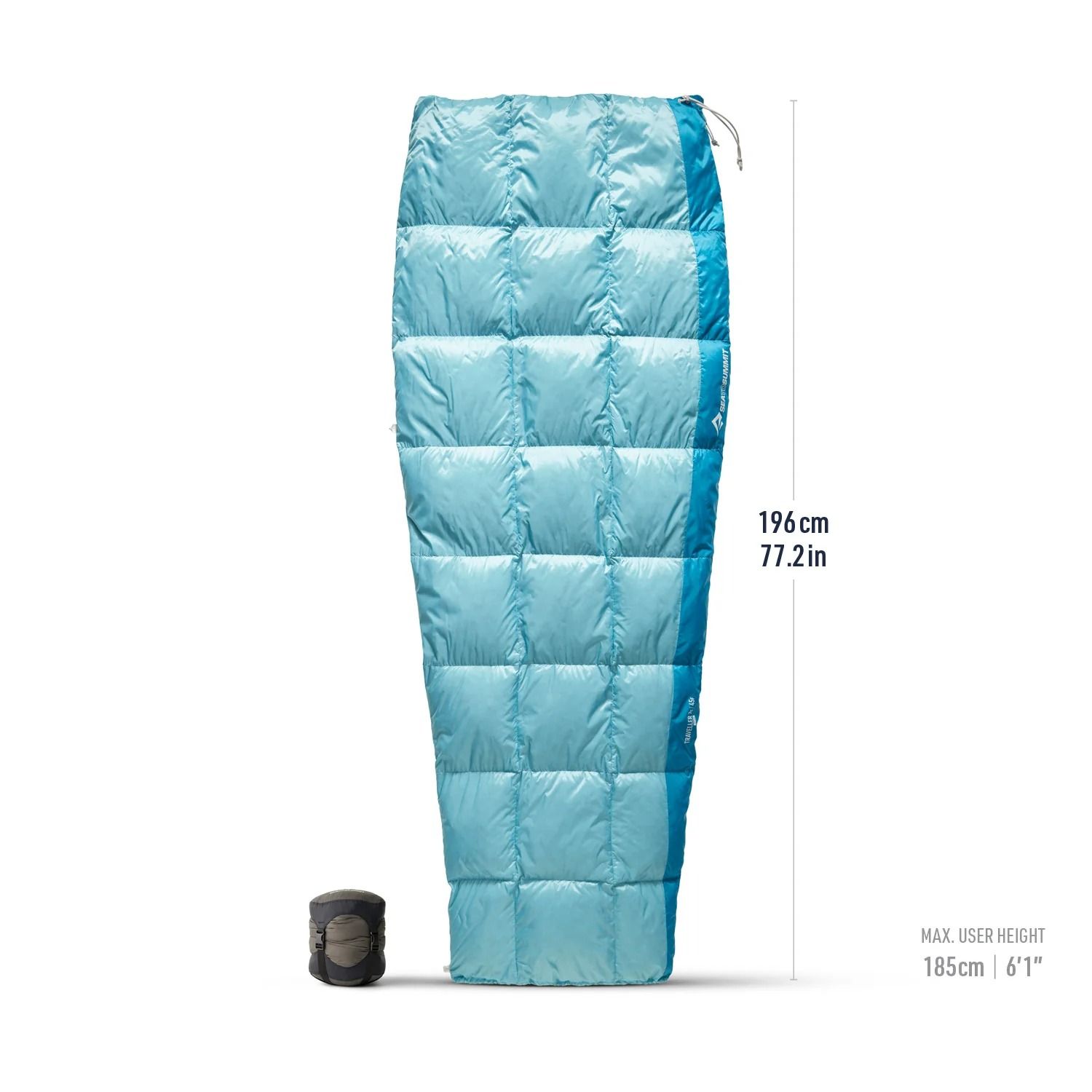 Sea To Summit Traveller Down Sleeping Bag Unisex Regular 45F | 7C AquaSea Blue