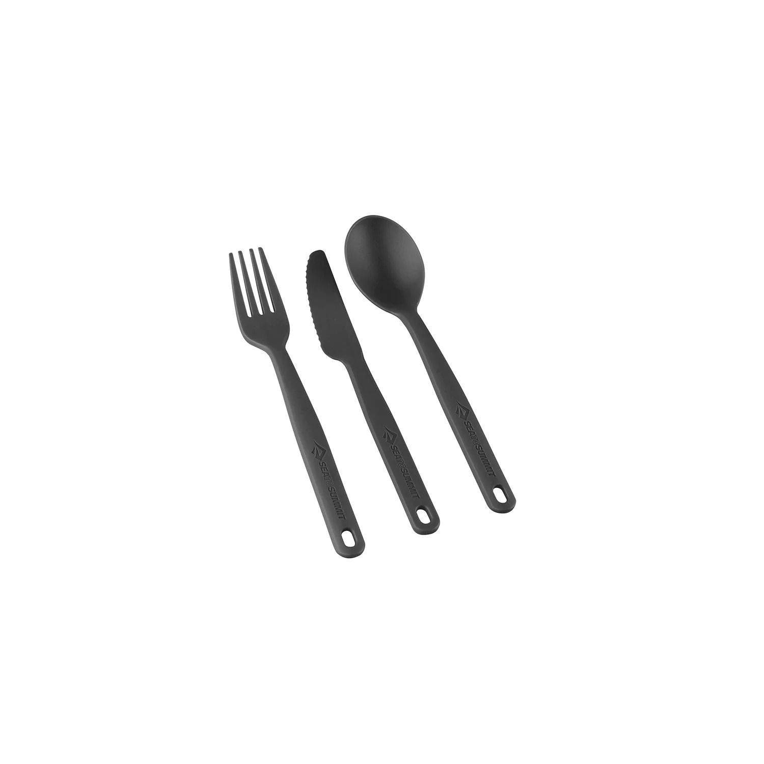 Sea To Summit Camp Cutlery 3 Piece Set - Charcoal Grey