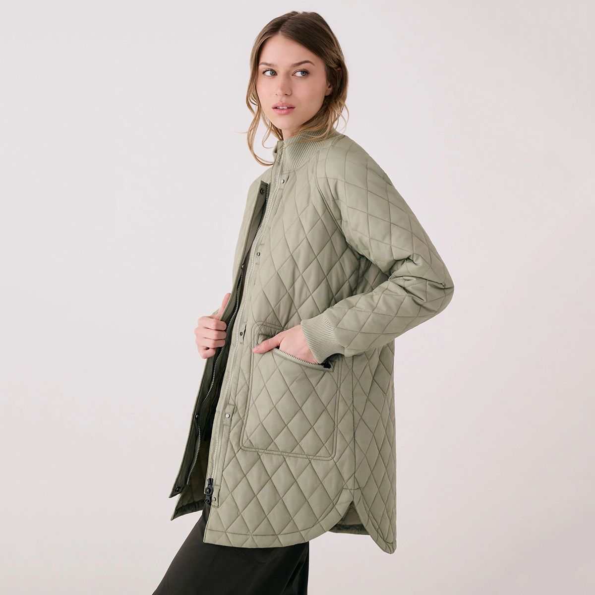 LOLE 3/4 Bomber Jacket Willow