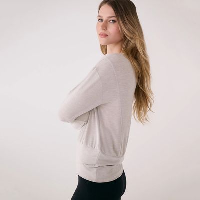 LOLE Elisia Long Sleeve Pebble Heather