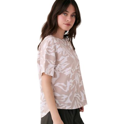 LOLE Olivie Short Sleeve Botanica Abalone