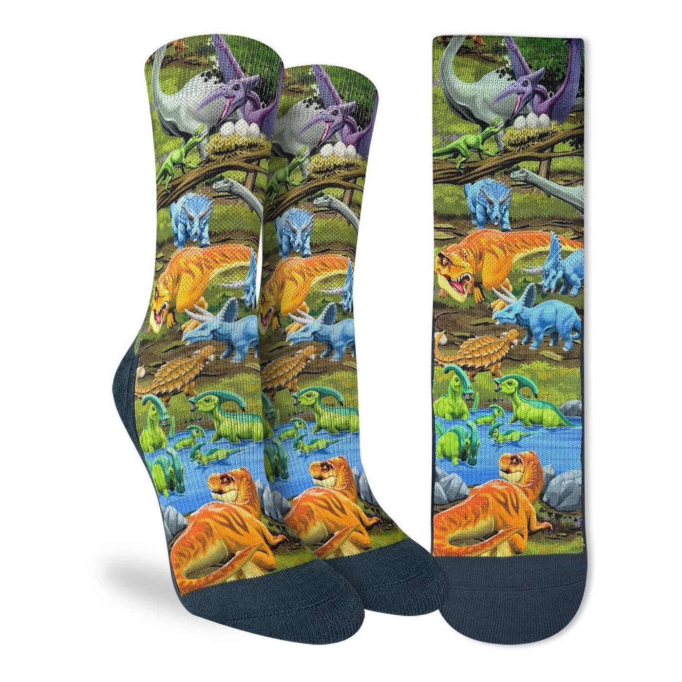 Good Luck Sock Dinosaur World Socks Womens 5-9