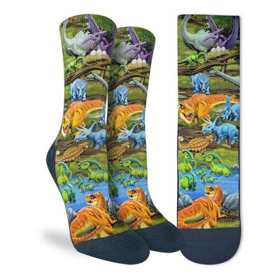 Good Luck Sock Dinosaur World Socks Womens 5-9