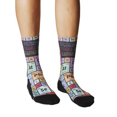 Good Luck Sock Periodic Table Of Elements Socks Womens 5-9