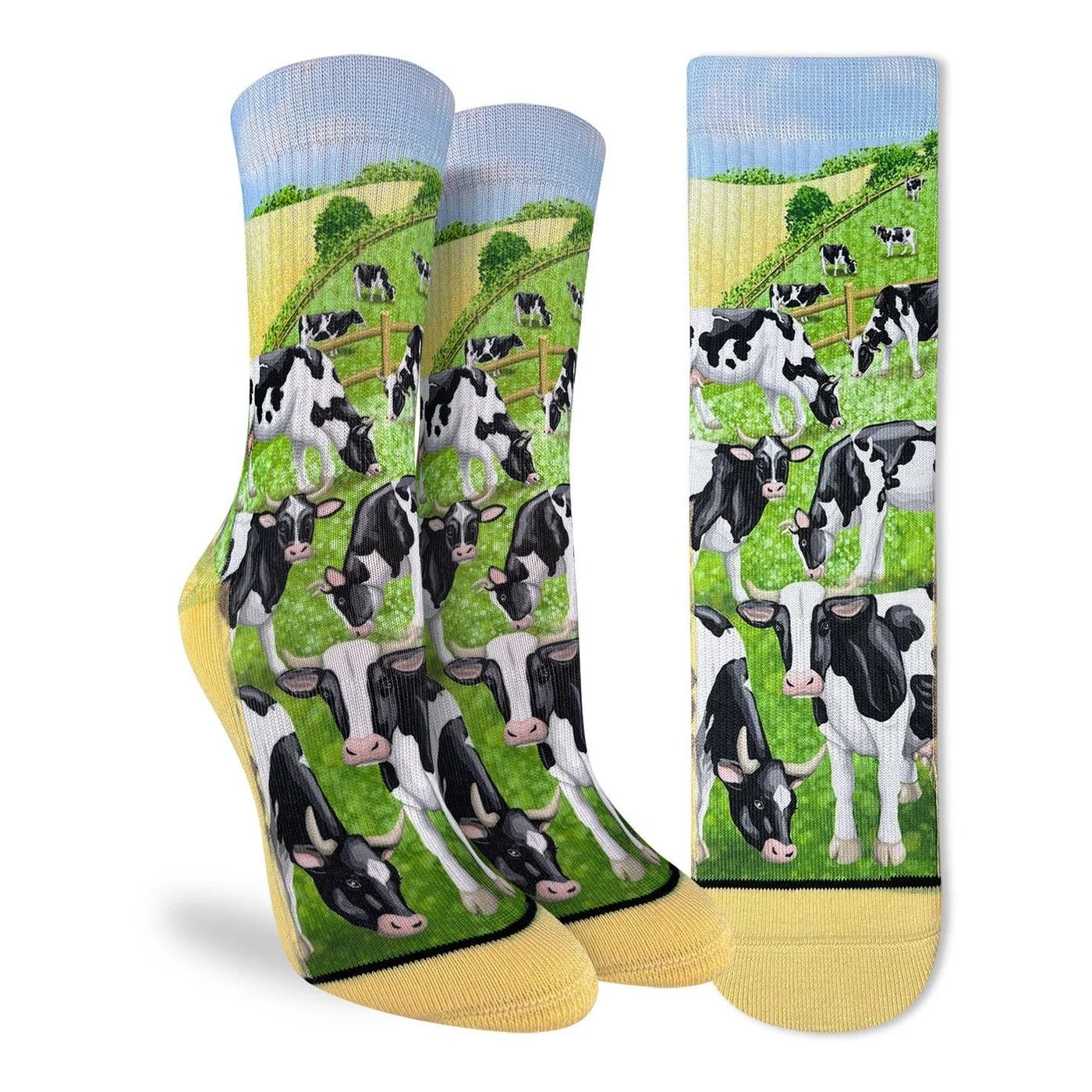 Good Luck Sock Dairy Cows Socks Womens 5-9