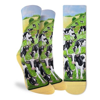 Good Luck Sock Dairy Cows Socks Womens 5-9