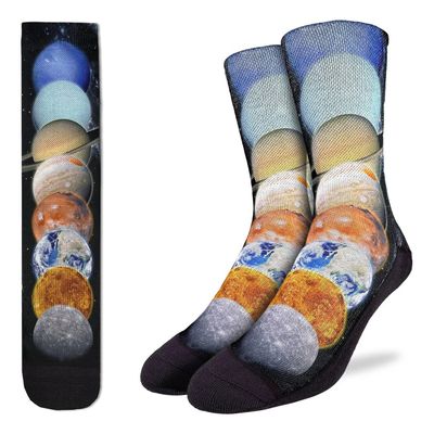 Good Luck Sock Planets of the Solar System Socks Mens 8-13