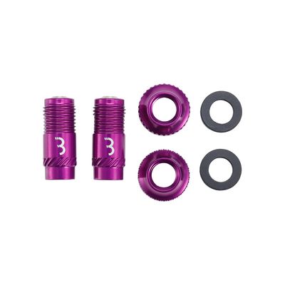 BBB Cycling BTI-165 CoreCap, Tubeless Valve, Purple, Pair