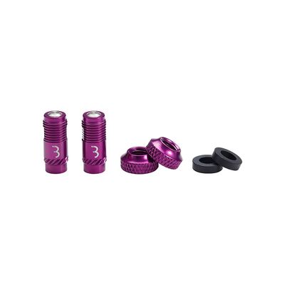 BBB Cycling BTI-165 CoreCap, Tubeless Valve, Purple, Pair