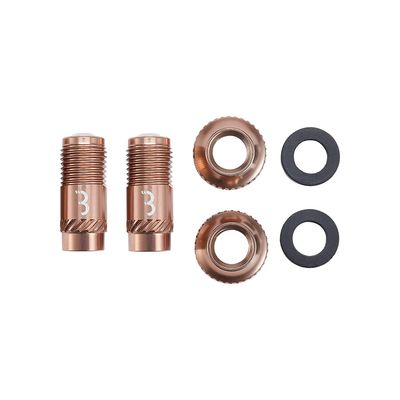 BBB Cycling BTI-165 CoreCap, Tubeless Valve, Copper, Pair