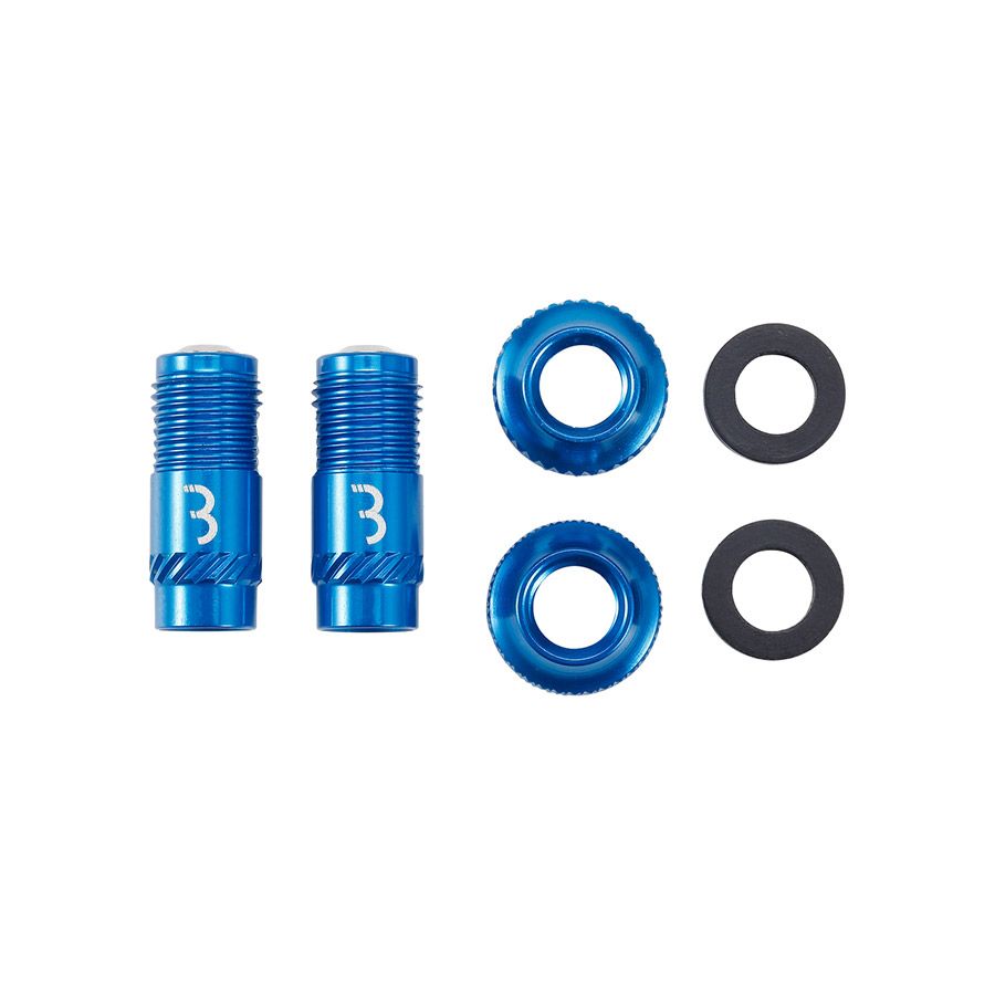 BBB Cycling BTI-165 CoreCap, Tubeless Valve, Blue, Pair