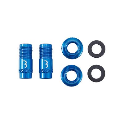 BBB Cycling BTI-165 CoreCap, Tubeless Valve, Blue, Pair