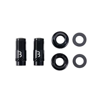 BBB Cycling BTI-165 CoreCap, Tubeless Valve, Black, Pair