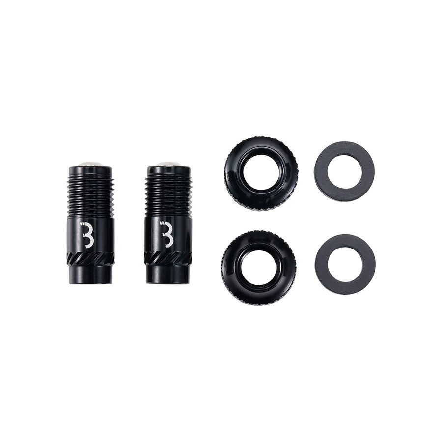 BBB Cycling BTI-165 CoreCap, Tubeless Valve, Black, Pair