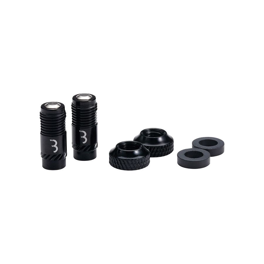 BBB Cycling BTI-165 CoreCap, Tubeless Valve, Black, Pair