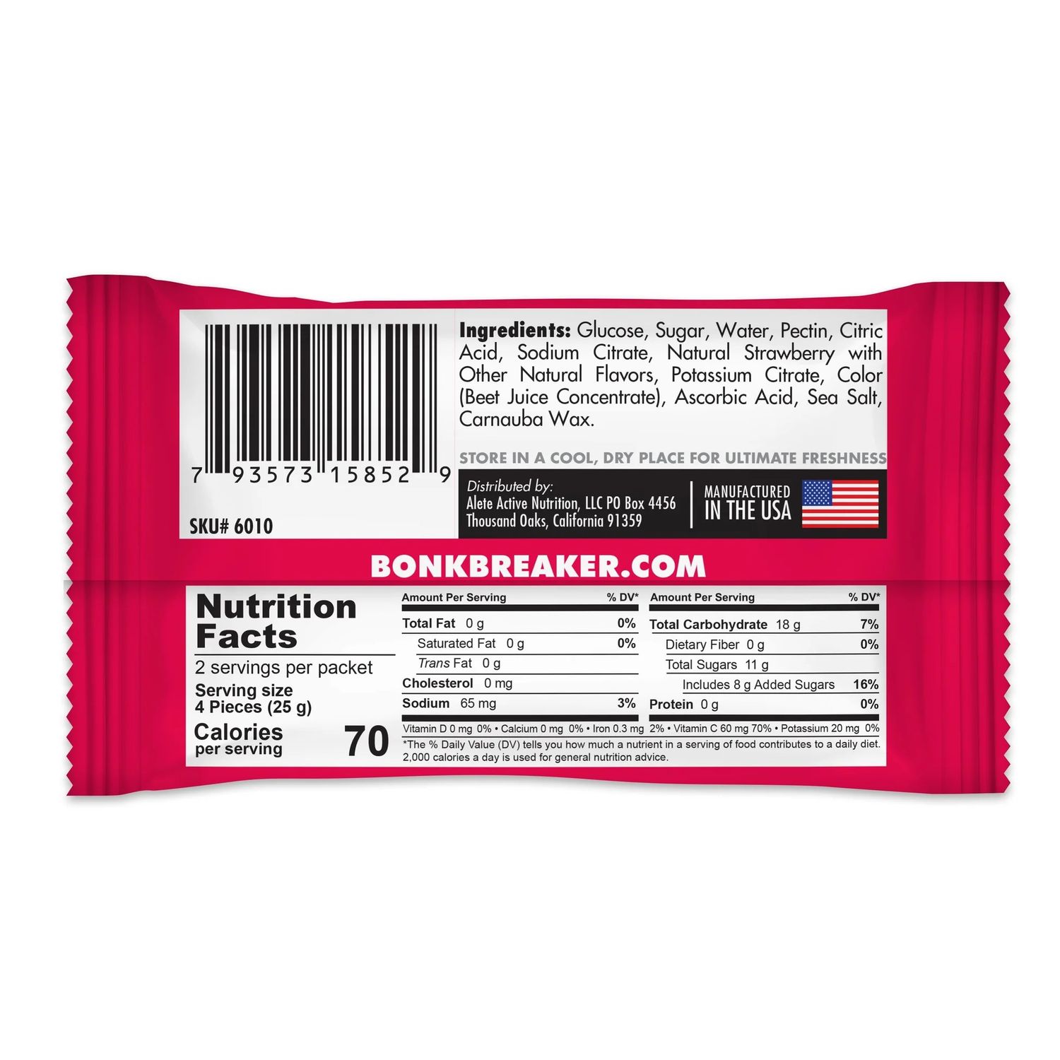 Salt Stick Energy Gummies Strawberry Single