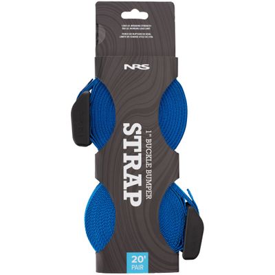NRS Buckle Bumper Straps Size: 20' Pair, Iconic Blue