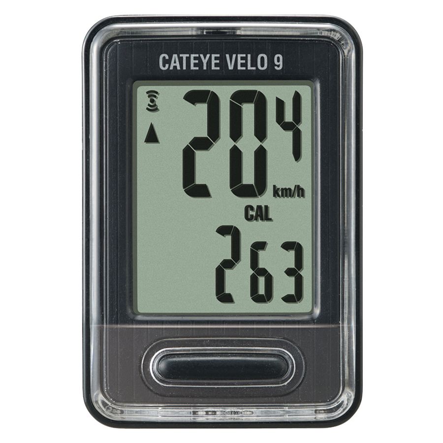 Cat Eye Velo 9 (CC-VL820) Cyclocomputer Black Cat Eye Velo 9 (CC-VL820) Cyclocomputer Black