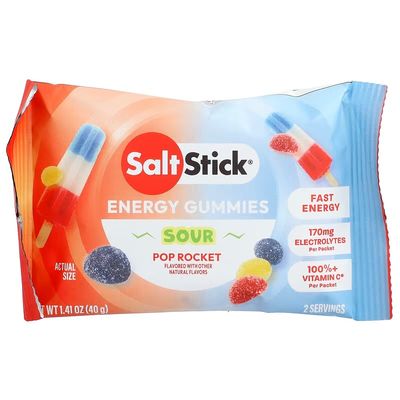 Salt Stick Energy Gummies Sour Pop Rocket single