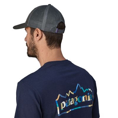 Patagonia P-6 Logo LoPro Trucker Hat Forge Grey