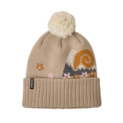 Patagonia Powder Town Beanie Nature's Pace Knit: Dark Natural