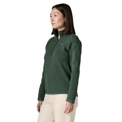 Patagonia W Better Sweater 1/4 Zip Canopy Green