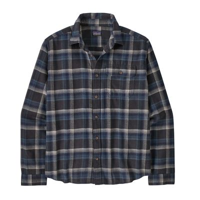 Patagonia M L/S LW Fjord Flannel Cozy Cabin: Black