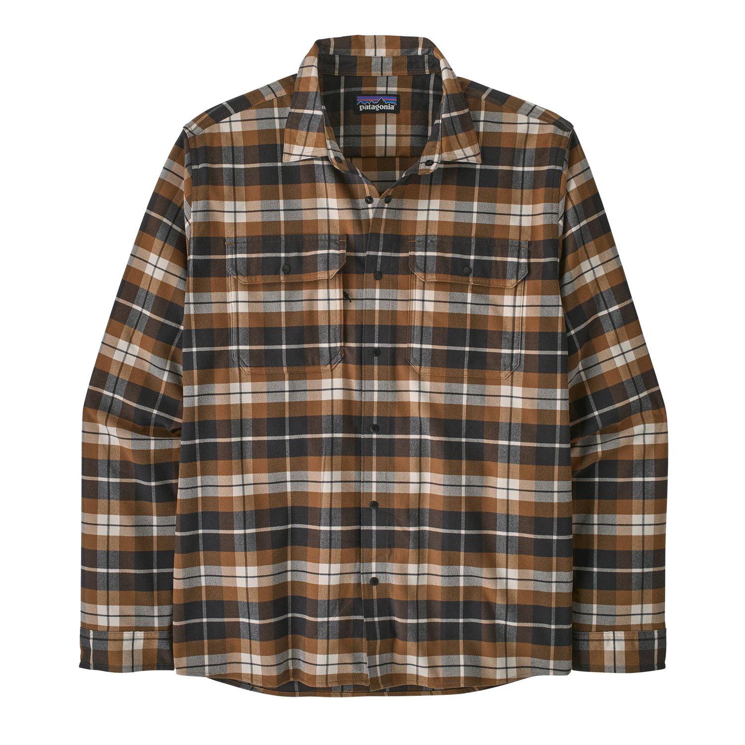 Patagonia M Canyonite Flannel Switchback: Nest Brown