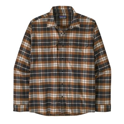 Patagonia M Canyonite Flannel Switchback: Nest Brown