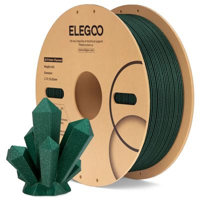 ELEGOO PLA Sparkle Filament 1.75mm 1KG - Green Sparkle