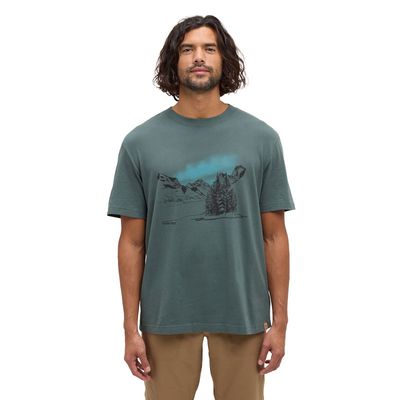 tentree M Parks Landscape Relaxed Tee Pine Green/Meteorite tentree M Parks Landscape Relaxed Tee Pine Green/Meteorite