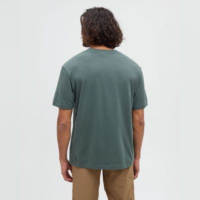 tentree M Parks Landscape Relaxed Tee Pine Green/Meteorite