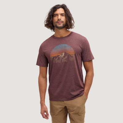 tentree M Vintage Sunset Tee Red Chestnut/Hazelnut tentree M Vintage Sunset Tee Red Chestnut/Hazelnut