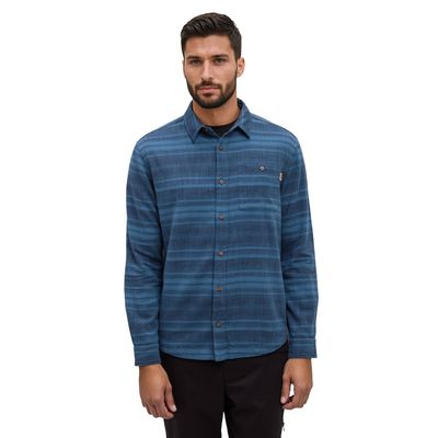 tentree M Stretch Forest Shirt Blue Horizon/Canyon Stripe tentree M Stretch Forest Shirt Blue Horizon/Canyon Stripe