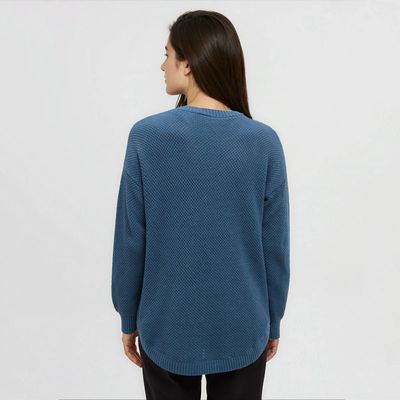 tentree W Broughton Sweater Blue Horizon