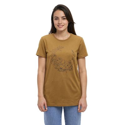 tentree W Evergreen Floral Tee Cider/Meteorite