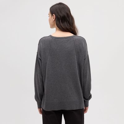 tentree W Holly Sweater Dark Grey