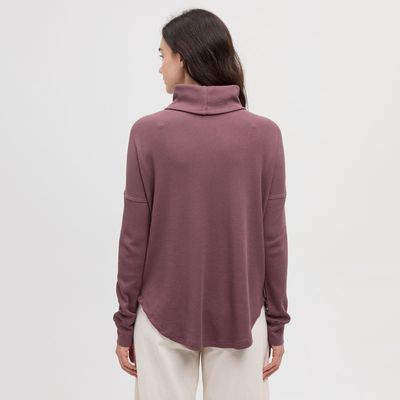 tentree W Highwood Turtleneck Mauve Stone