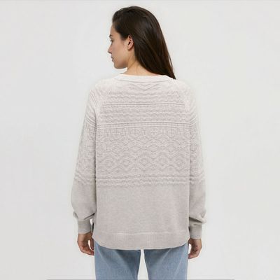 tentree W Mesa Sweater Light Grey
