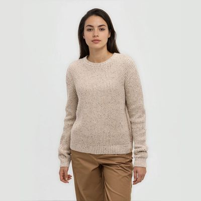 tentree W Morrell Fleck Sweater Pale Oak Fleck