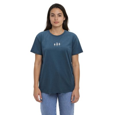 tentree W Rooted Tee Pacific Teal/White Oak