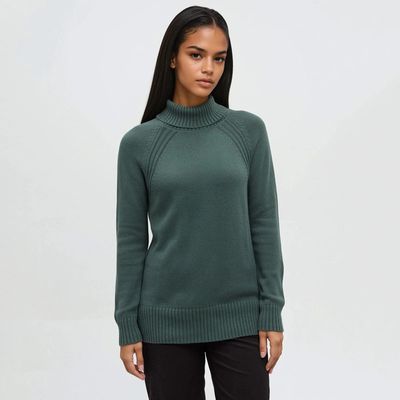 tentree W Spokane Sweater Pine Green