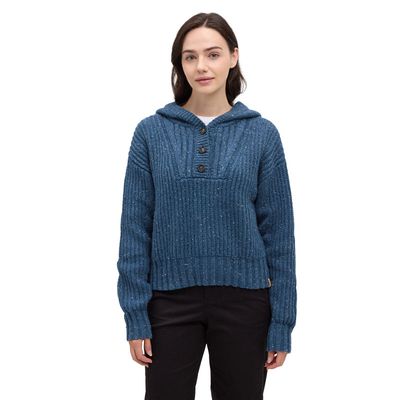 tentree W Temple Fleck Sweater Blue Horizon