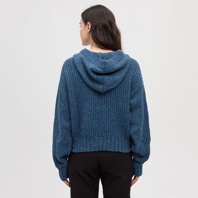 tentree W Temple Fleck Sweater Blue Horizon