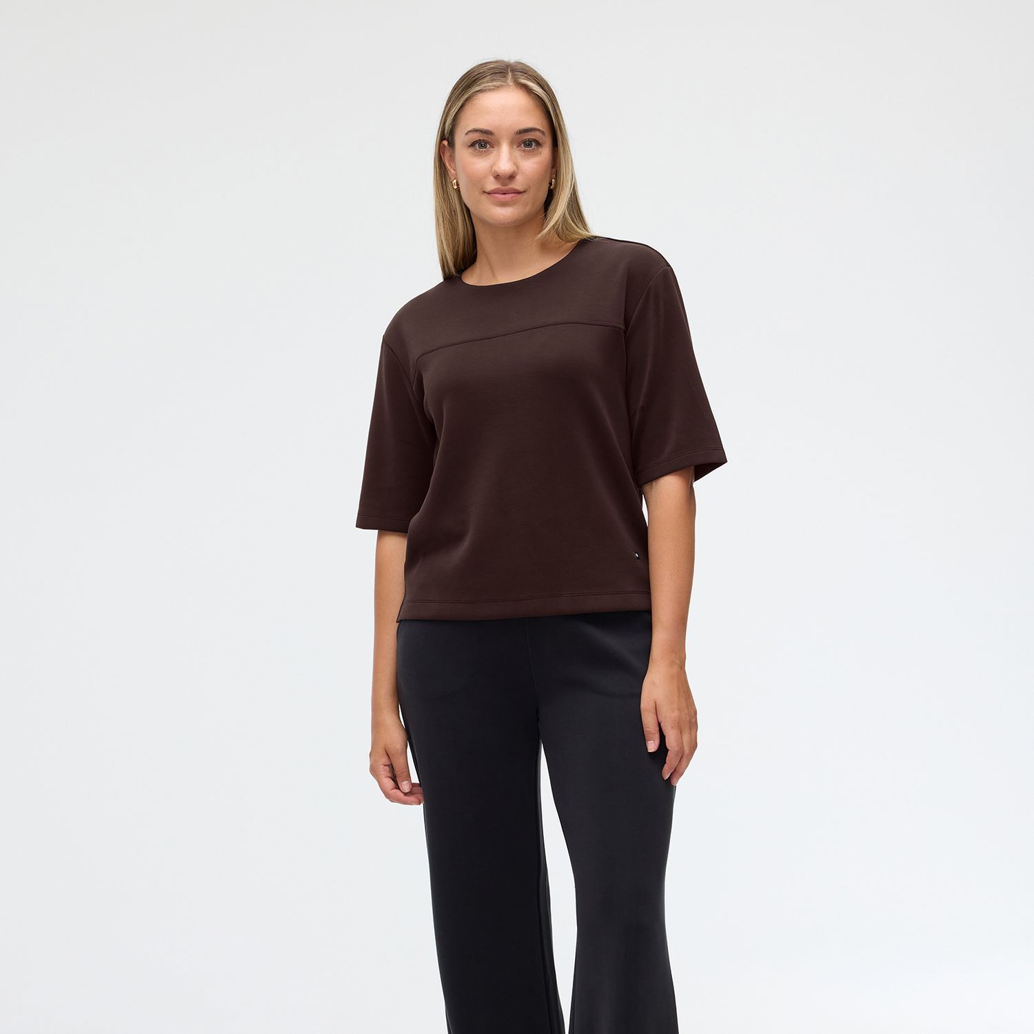 FIG Nerida S/S Top - Cacao