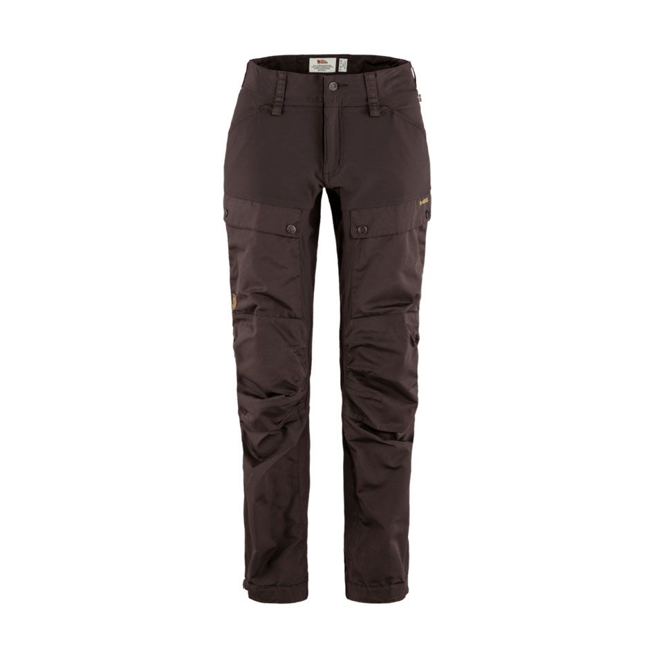 Fjallraven W Keb Trousers Curved Black Oak Fjallraven W Keb Trousers Curved Black Oak