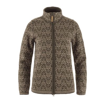 Fjallraven W Snow Cardigan Suede Brown Fjallraven W Snow Cardigan Suede Brown