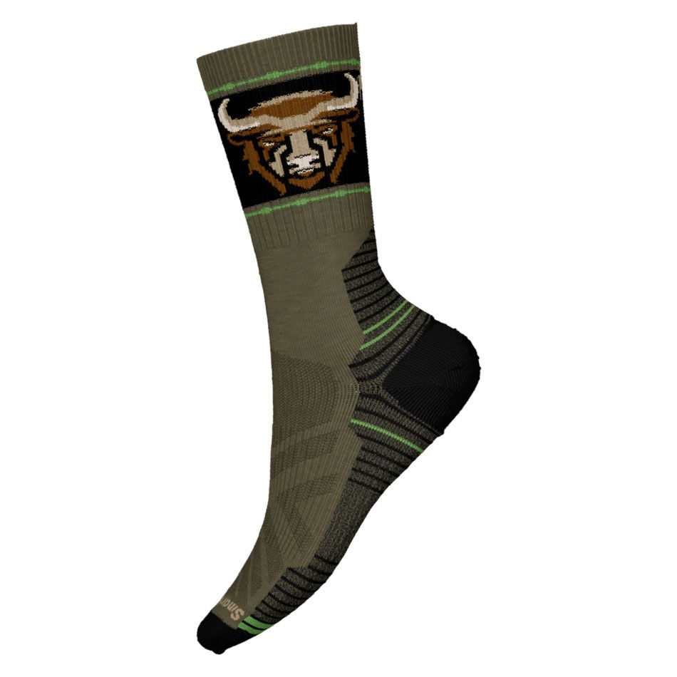 Smartwool Hike Light Cush Bison Crew Winter Moss Smartwool Hike Light Cush Bison Crew Winter Moss