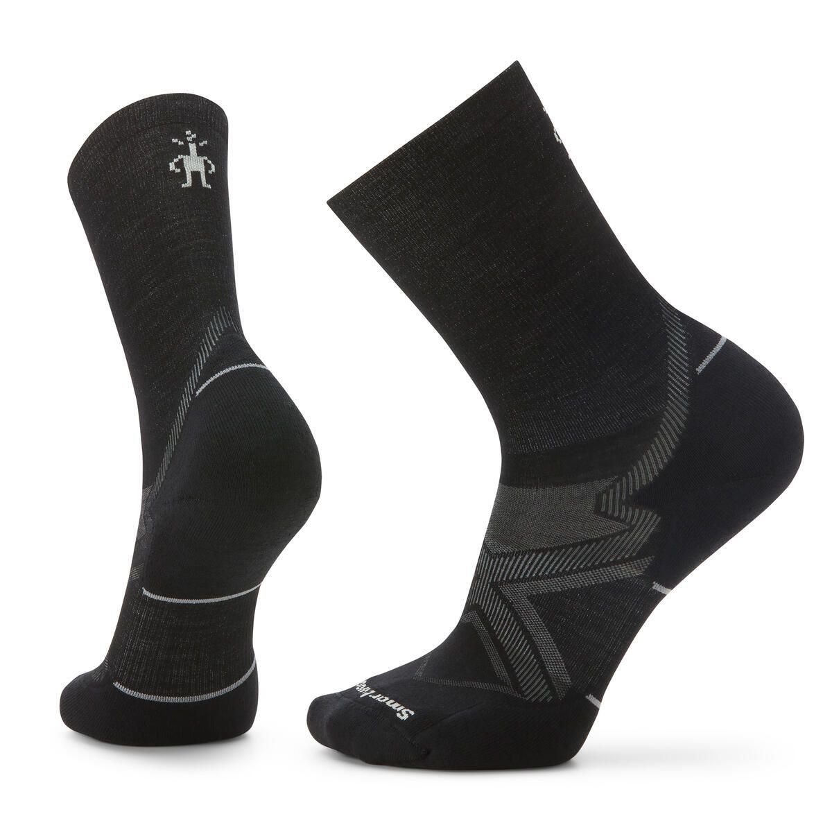 Smartwool Run Cold Targeted Cush Crew Socks Black Smartwool Run Cold Targeted Cush Crew Socks Black